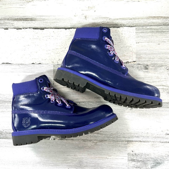 Timberland Girls Style 3391A Classic 6” Lace Up Waterproof Boots Size 5 - Picture 6 of 11